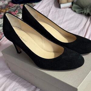 Classic Black Suede Heels